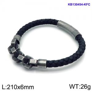 Leather Bracelet - KB130454-KFC