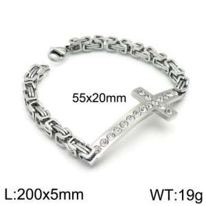 Stainless Steel Bracelet(Men) - KB130598-Z