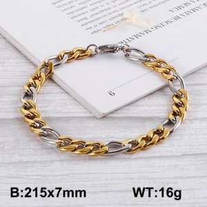 Stainless Steel Gold-plating Bracelet - KB130711-Z