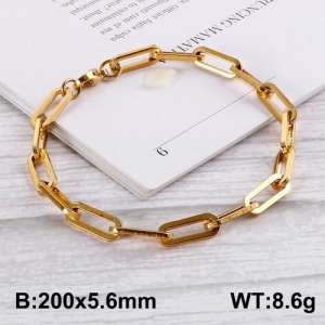 Stainless Steel Gold-plating Bracelet - KB130713-Z