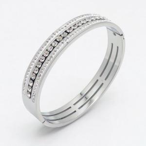 Stainless Steel Stone Bangle - KB132805-PH