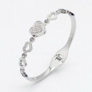 Stainless Steel Stone Bangle - KB132815-PH