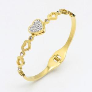 Stainless Steel Stone Bangle - KB132816-PH