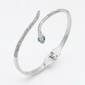 Stainless Steel Stone Bangle - KB132831-PH