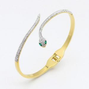 Stainless Steel Stone Bangle - KB132832-PH