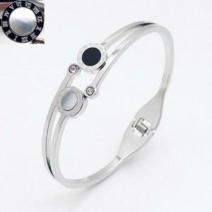 Stainless Steel Stone Bangle - KB132860-PH