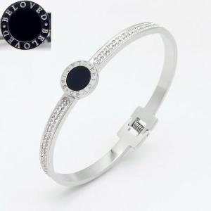 Stainless Steel Stone Bangle - KB132865-PH