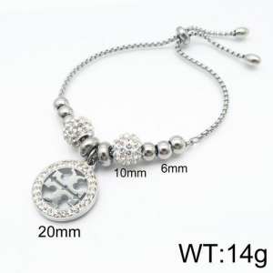 Stainless Steel Stone Bracelet - KB133301-Z