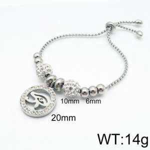 Stainless Steel Stone Bracelet - KB133303-Z