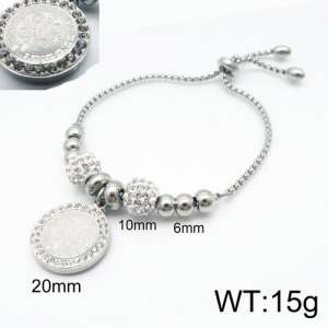 Stainless Steel Stone Bracelet - KB133304-Z
