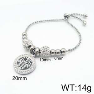 Stainless Steel Stone Bracelet - KB133307-Z