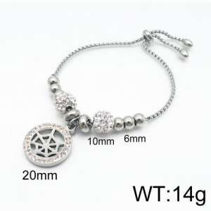 Stainless Steel Stone Bracelet - KB133308-Z