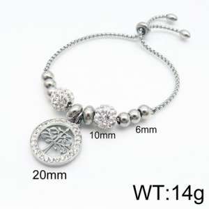 Stainless Steel Stone Bracelet - KB133312-Z