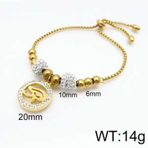 Stainless Steel Stone Bracelet - KB133314-Z
