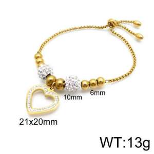 Stainless Steel Stone Bracelet - KB133316-Z