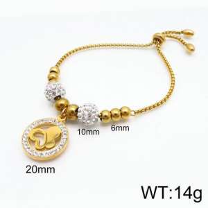 Stainless Steel Stone Bracelet - KB133321-Z