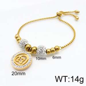 Stainless Steel Stone Bracelet - KB133325-Z