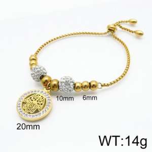 Stainless Steel Stone Bracelet - KB133327-Z