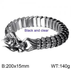 Stainless Steel Bracelet(Men) - KB133483-K