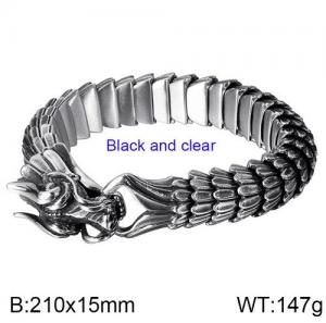 Stainless Steel Bracelet(Men) - KB133484-K