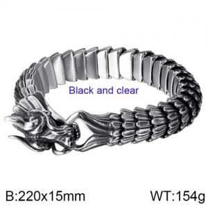 Stainless Steel Bracelet(Men) - KB133485-K