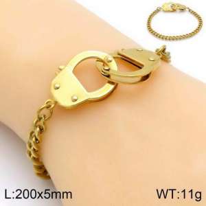 Stainless Steel Gold-plating Bracelet - KB133680-Z