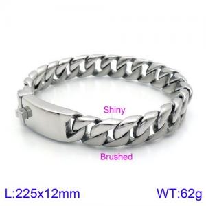 Stainless Steel Bracelet(Men) - KB133859-BDJX