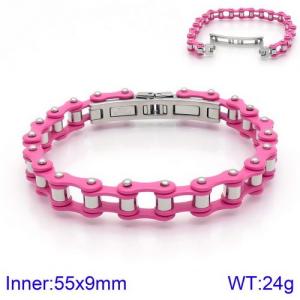 Stainless Steel Bicycle Bracelet - KB134535-KFC