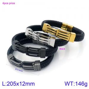 Leather Bracelet - KB134587-KFC