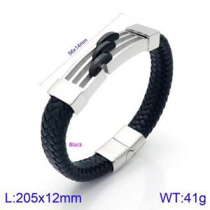 Leather Bracelet - KB134593-KFC