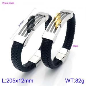 Leather Bracelet - KB134594-KFC