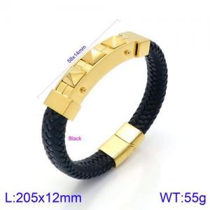 Leather Bracelet - KB134598-KFC