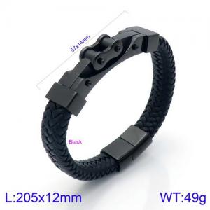 Leather Bracelet - KB134601-KFC