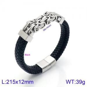 Leather Bracelet - KB134612-KFC