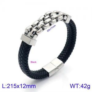 Leather Bracelet - KB134622-KFC