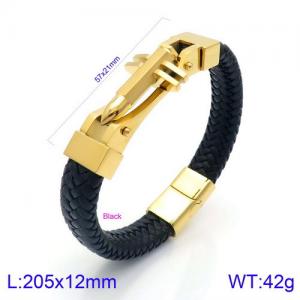 Leather Bracelet - KB134627-KFC