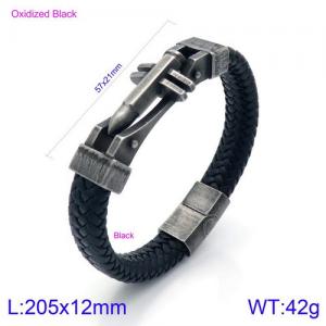 Leather Bracelet - KB134630-KFC