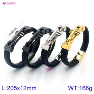 Leather Bracelet - KB134632-KFC