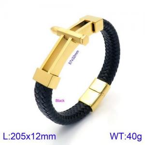 Leather Bracelet - KB134635-KFC