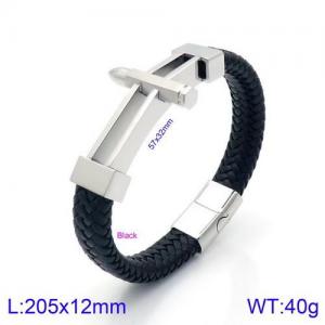 Leather Bracelet - KB134636-KFC