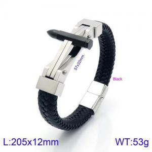 Leather Bracelet - KB134638-KFC