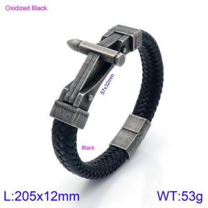 Leather Bracelet - KB134639-KFC
