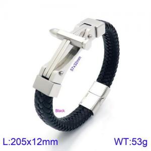 Leather Bracelet - KB134642-KFC