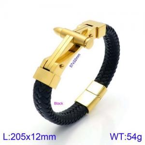 Leather Bracelet - KB134645-KFC