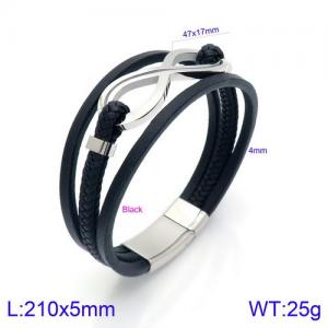 Leather Bracelet - KB134677-KFC