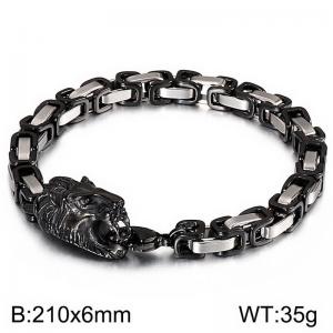 Stainless Steel Black-plating Bracelet - KB135201-Z