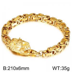 Stainless Steel Gold-plating Bracelet - KB135202-Z