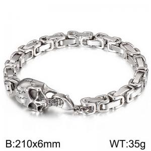 Stainless Skull Bracelet - KB135204-Z