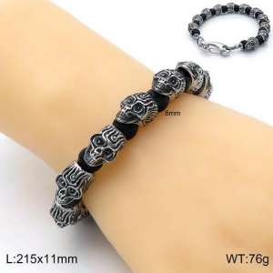 Stainless Skull Bracelet - KB135323-Z