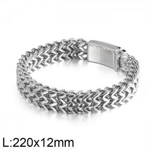 Stainless Steel Bracelet(Men) - KB135742-D